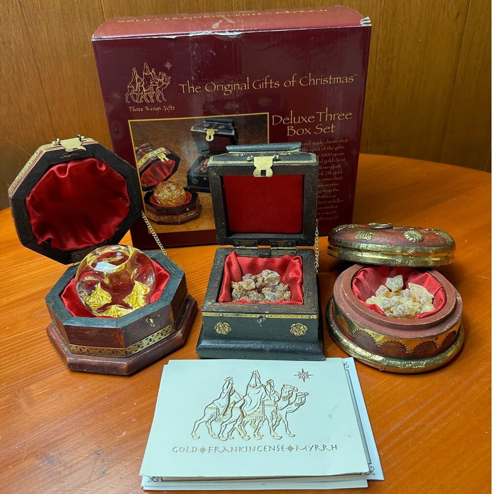 Three Kings - The Original Gifts of Christmas - Gold/Frankincense/Myrrh